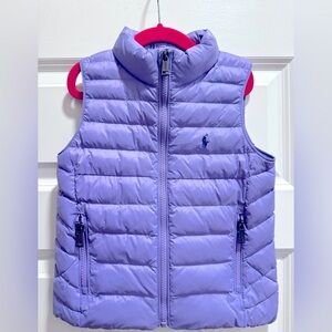 POLO BY RALPH LAUREN EUC Sz 5  Purple Puffer Vest